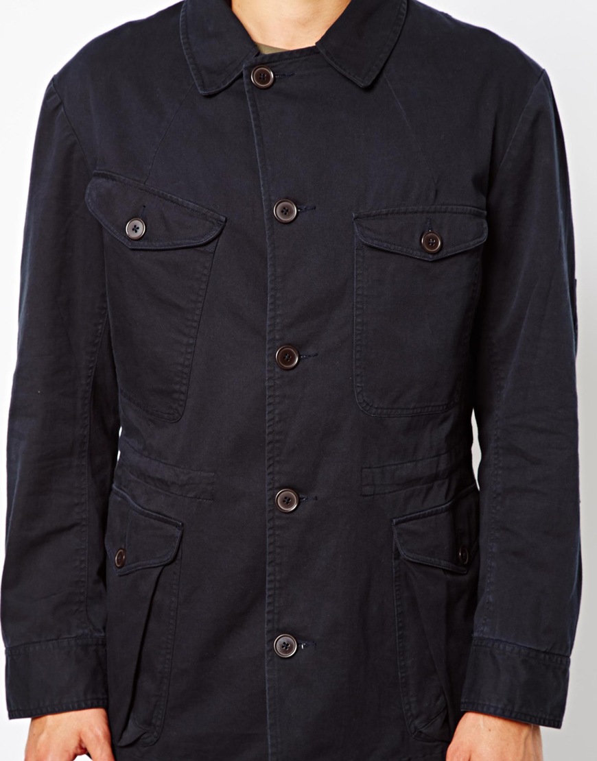 Lyst Universal Works Military Jacket in Blue for Men