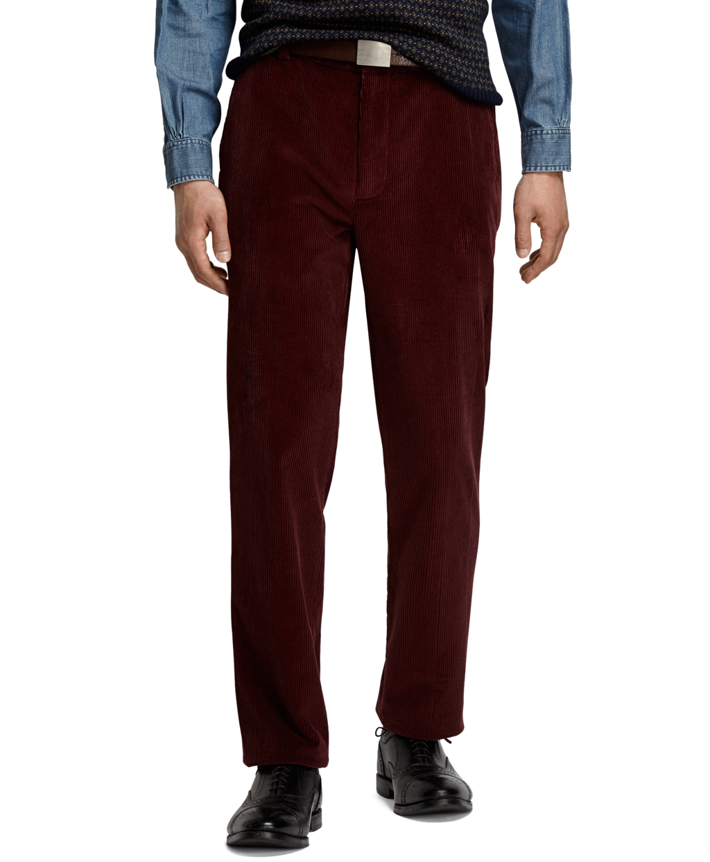 Lyst - Brooks Brothers Clark 8-wale Corduroy Pants in Purple for Men