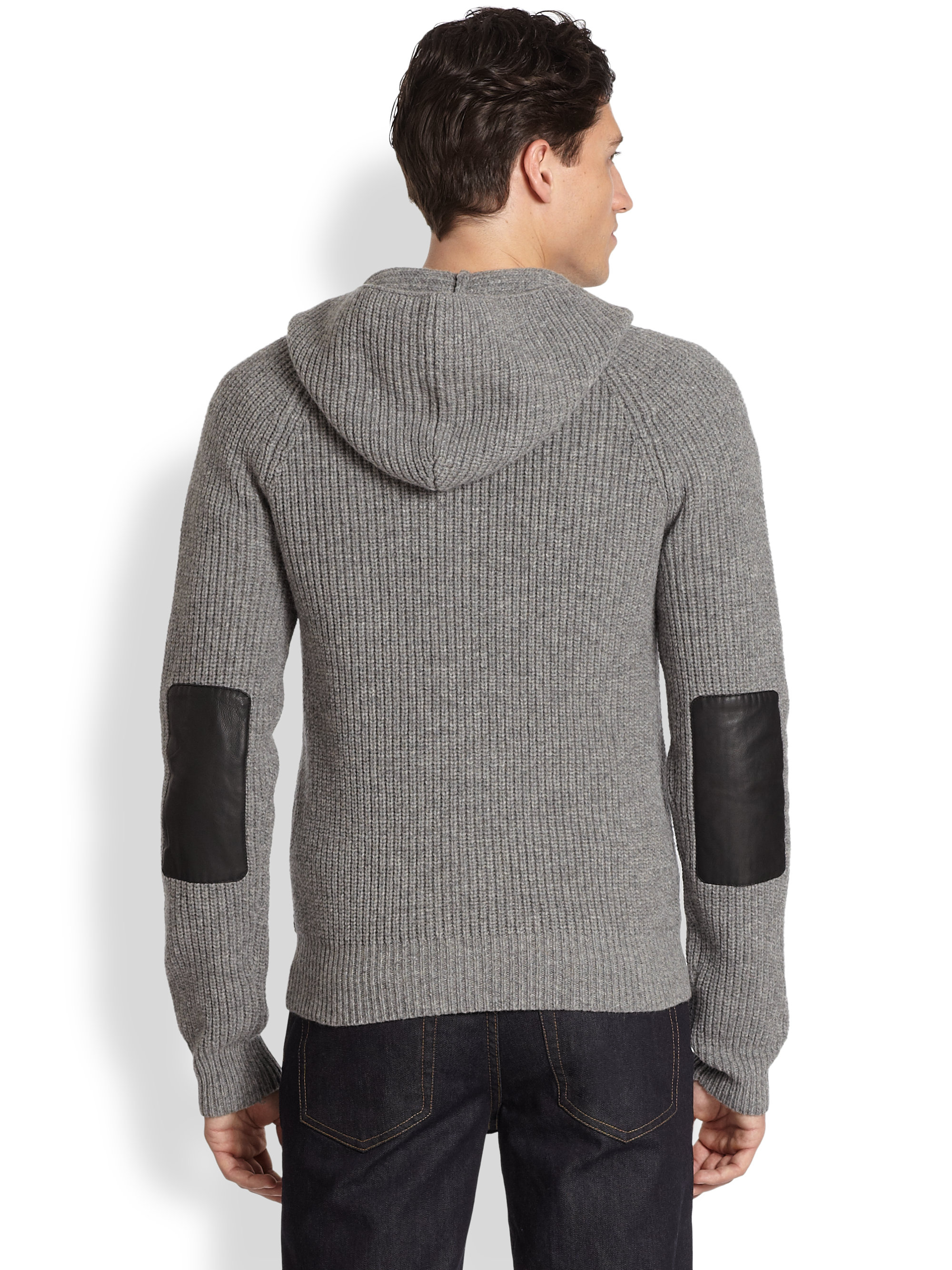 sweater with elbow patches