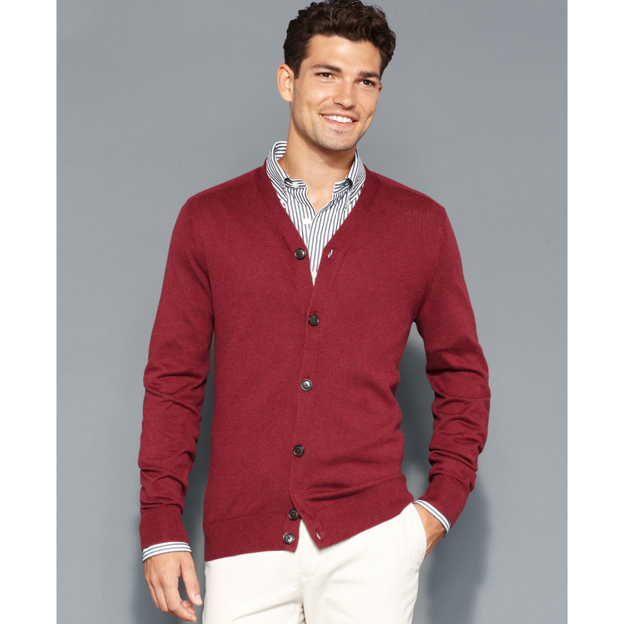 Lyst - Tommy hilfiger American Cardigan in Red for Men