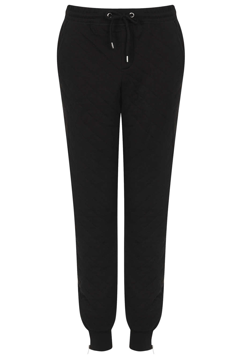 slim black joggers womens