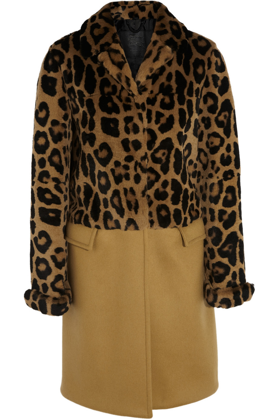 Burberry prorsum Leopard-print Rabbit and Cashmere-blend Coat in ...