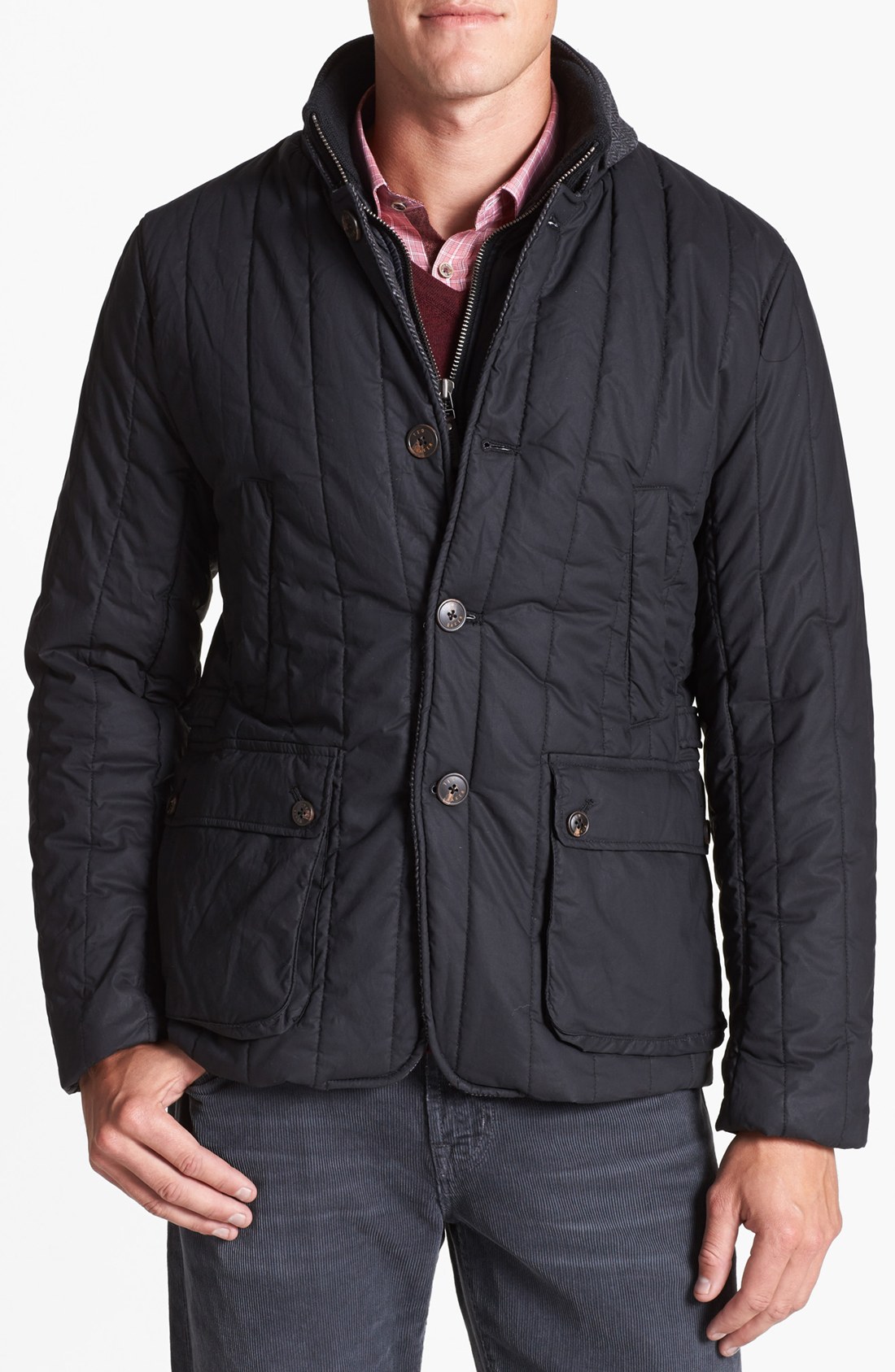 Ted Baker Kereed Quilted Jacket in Black for Men | Lyst