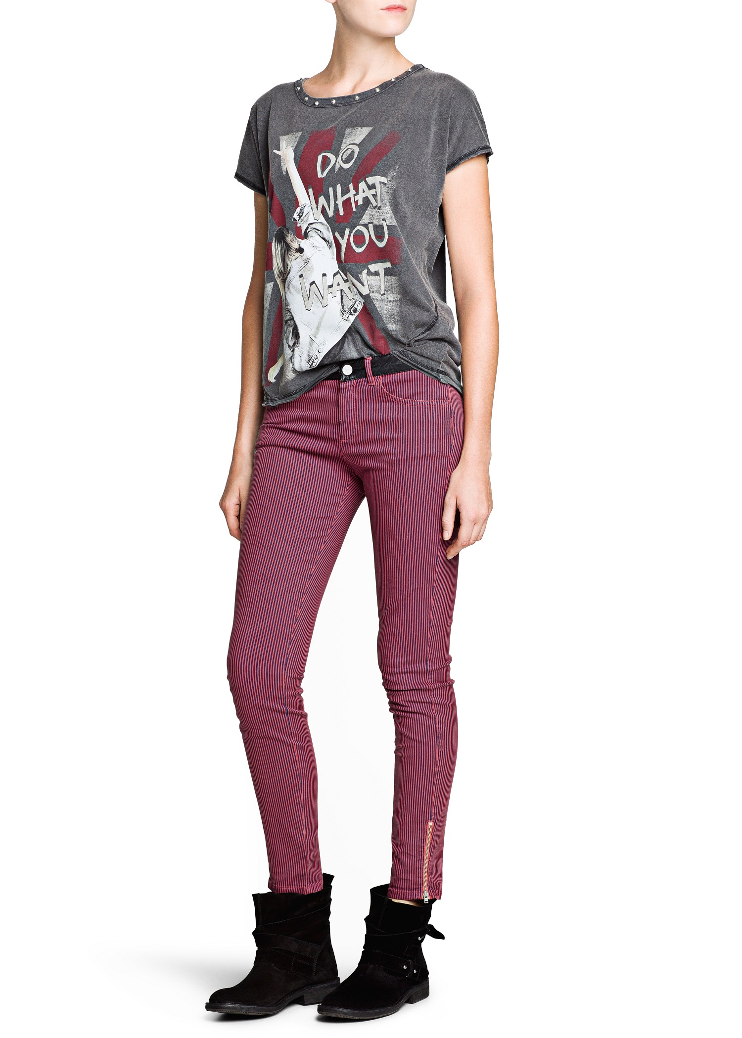 mango t shirt black