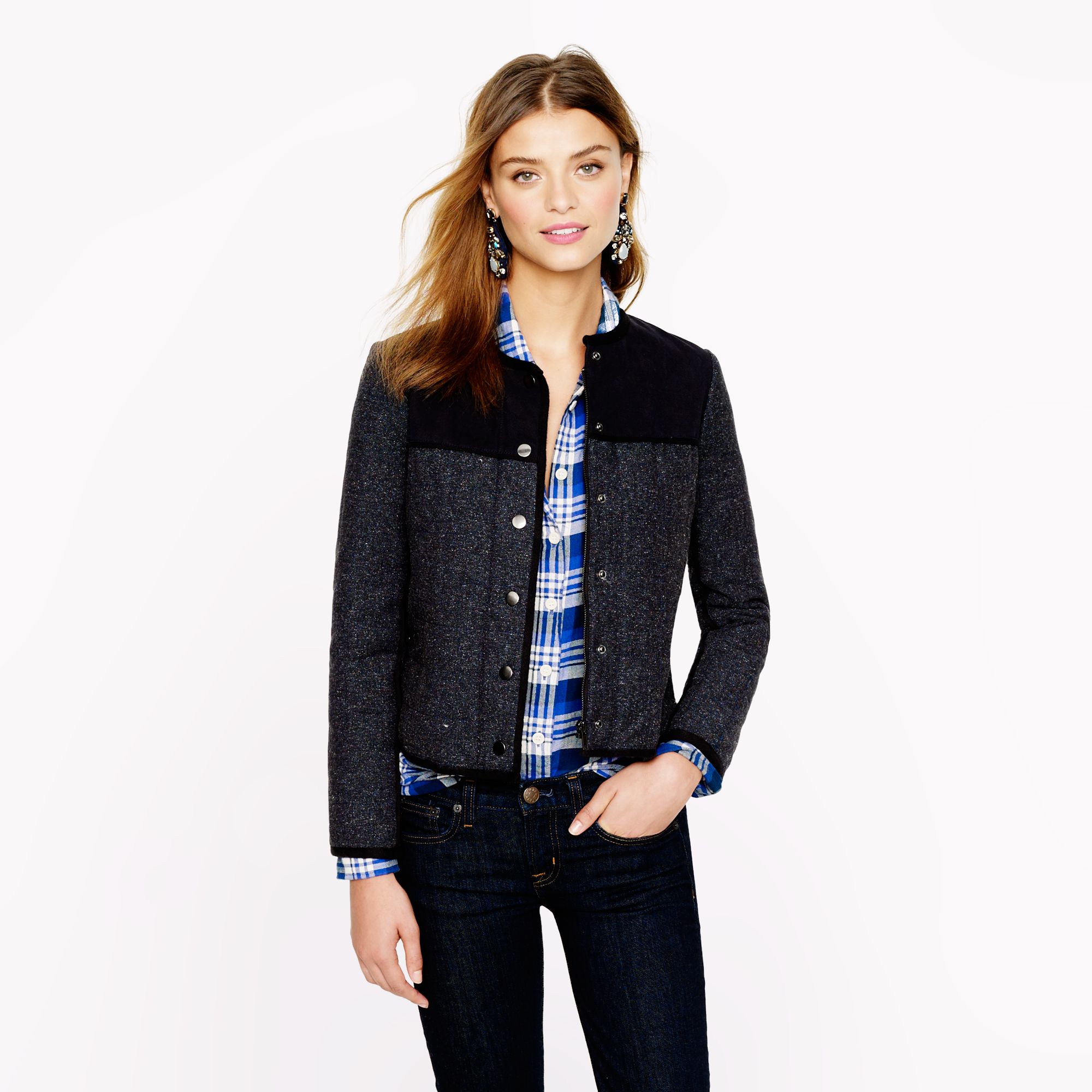 Lyst - J.Crew Jacket in Blue