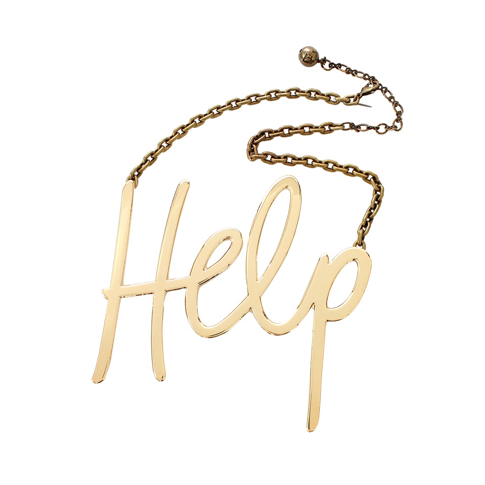 Lyst Lanvin Help Necklace in Metallic