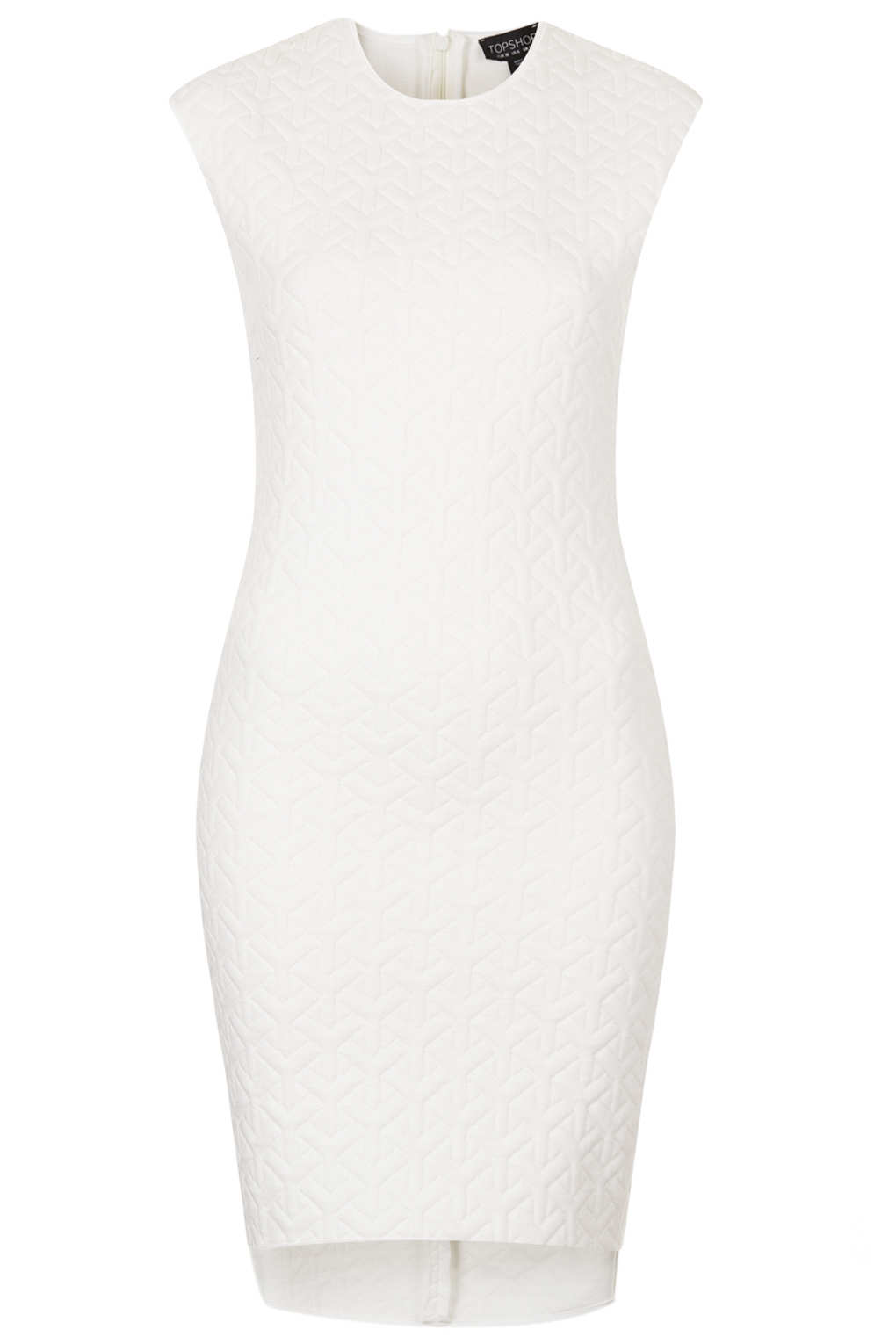 plain white bodycon dress