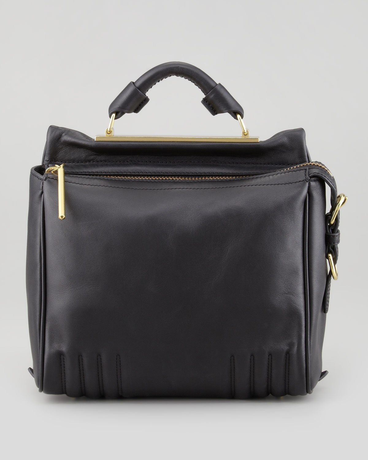 3.1 phillip lim Ryder Small Leather Crossbody Bag in Black | Lyst