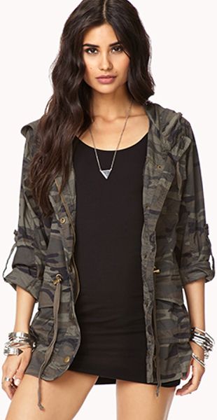 Forever 21 Camo Utility Jacket in Gray (GREEN/OLIVE) | Lyst