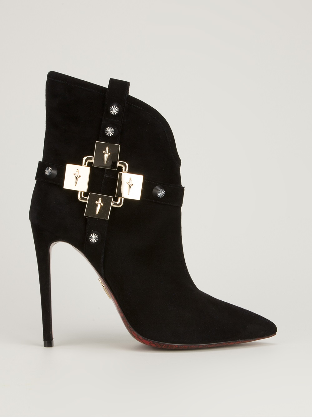 Cesare Paciotti Buckle Ankle Boot in Black - Lyst