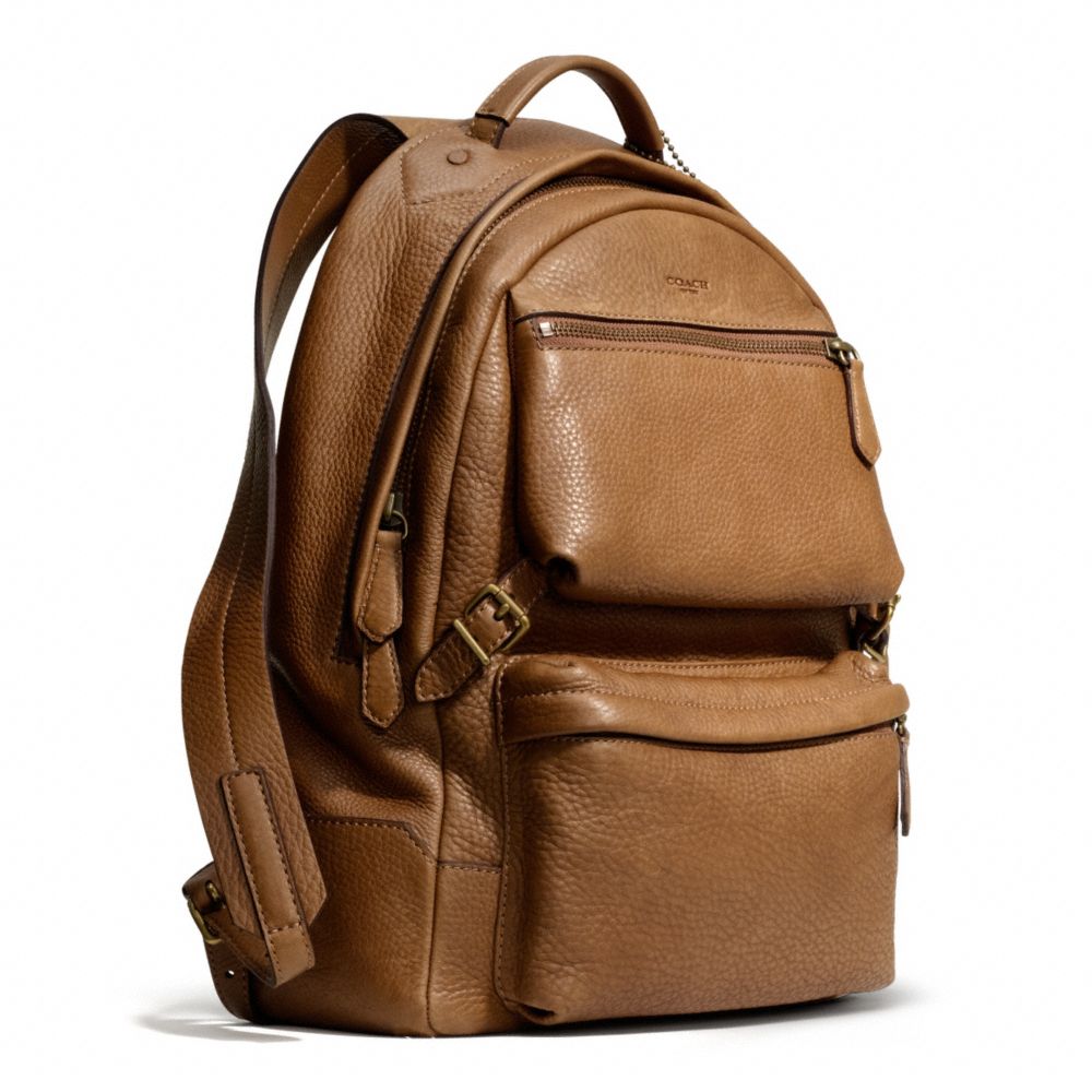 Lyst - Coach Bleecker Backpack in Pebbled Leather in Brown for Men