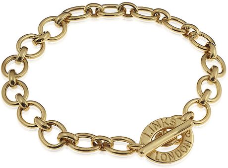 Links Of London Charm Bracelet in Gold | Lyst