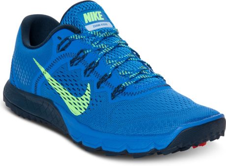 Nike Zoom Terra Kiger Running Sneakers in Blue for Men (FLASH LIME/TRUE ...
