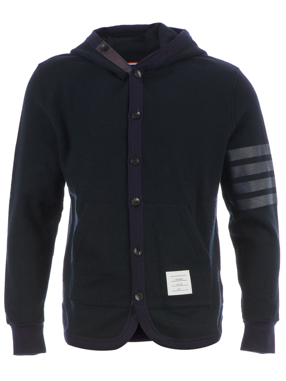Thom browne Hooded Cardigan in Blue for Men Lyst