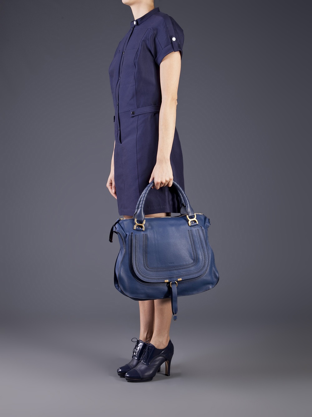 Lyst - Chloé Marcie Bag in Blue