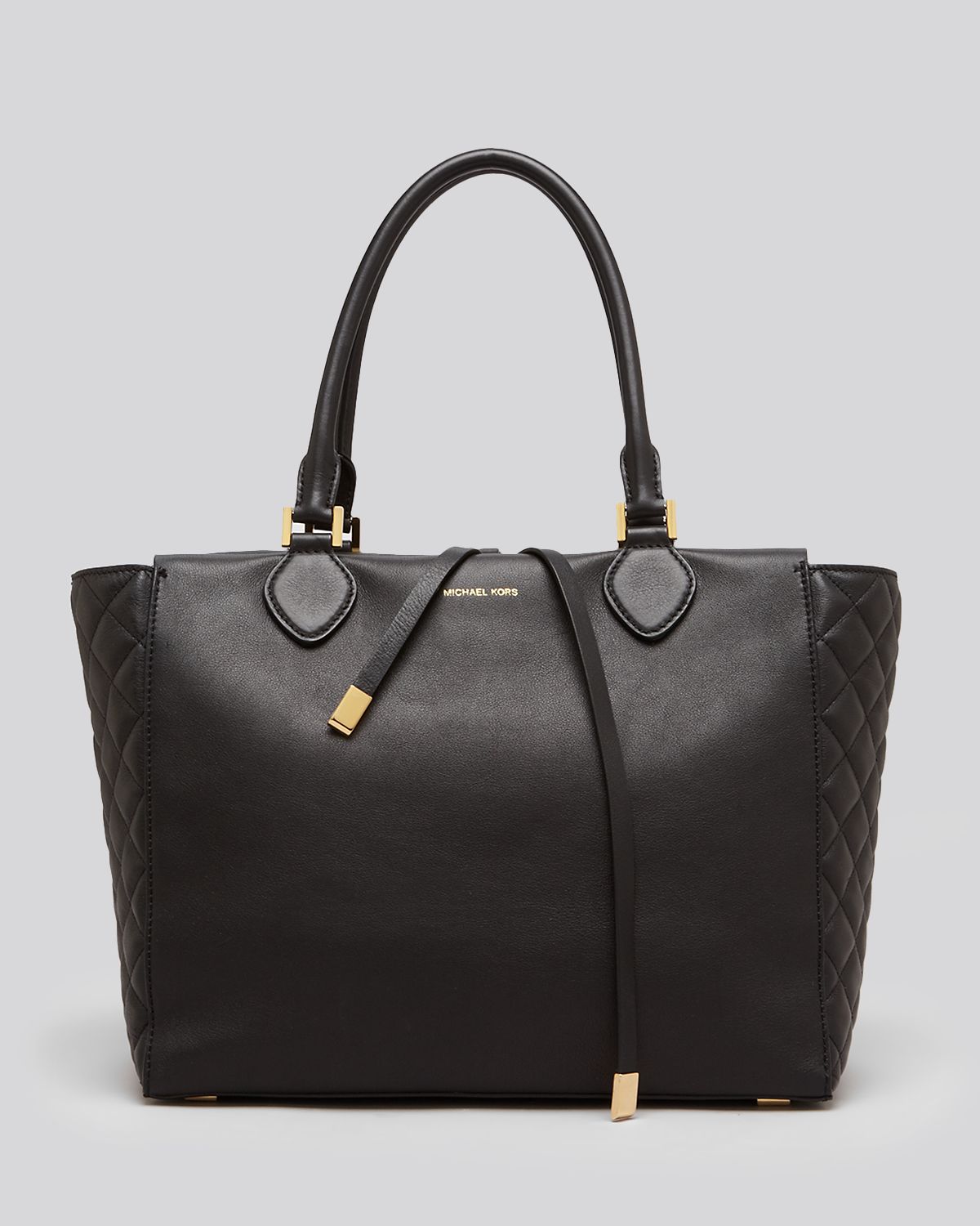 Lyst - Michael kors Tote Miranda Large Quilted in Black