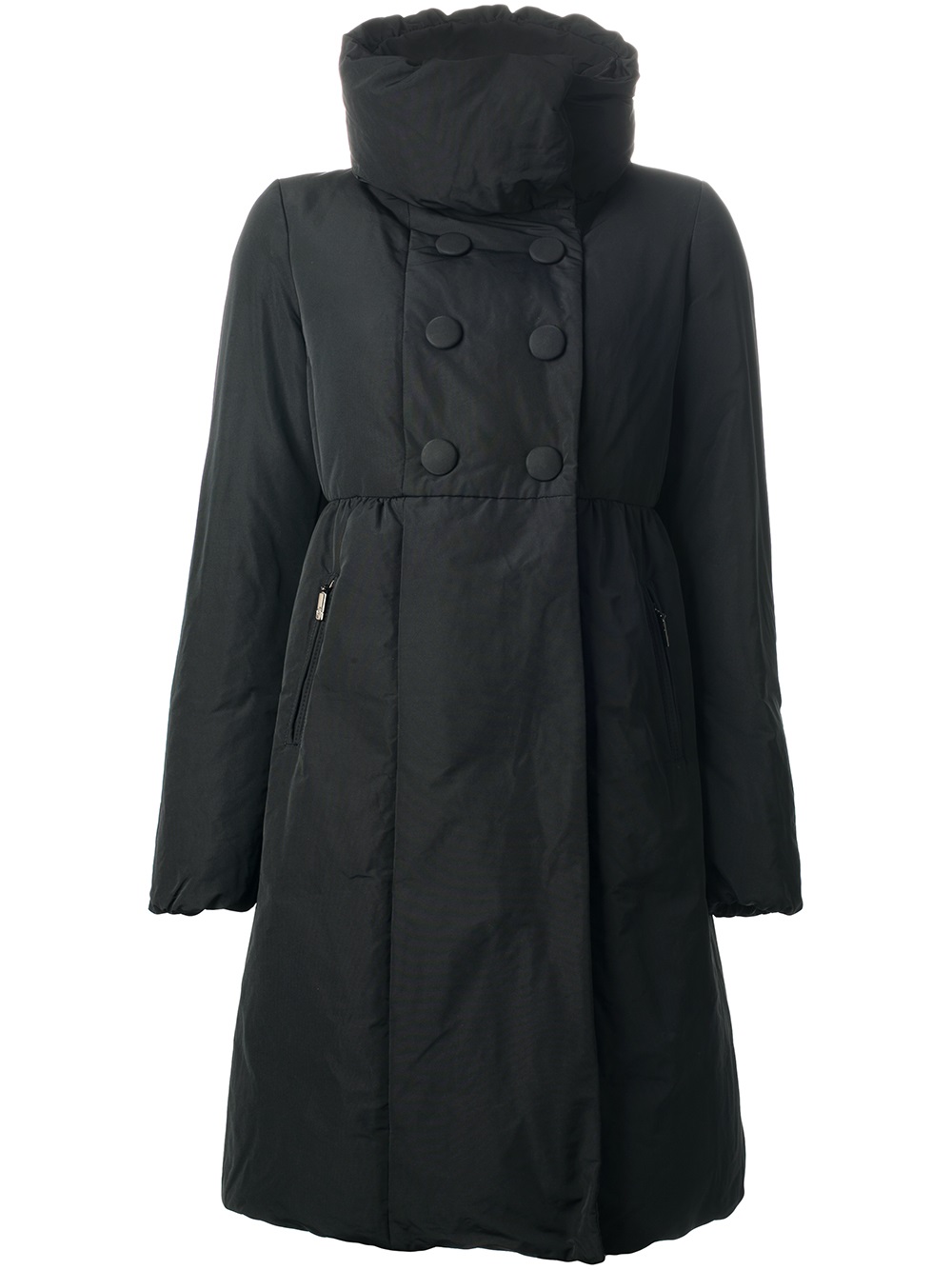 Lyst - Moncler Sables Coat in Black