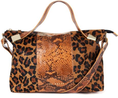 Ted Baker Autumny Exotic Metal Squares Tote Bag in Beige (Camel) | Lyst