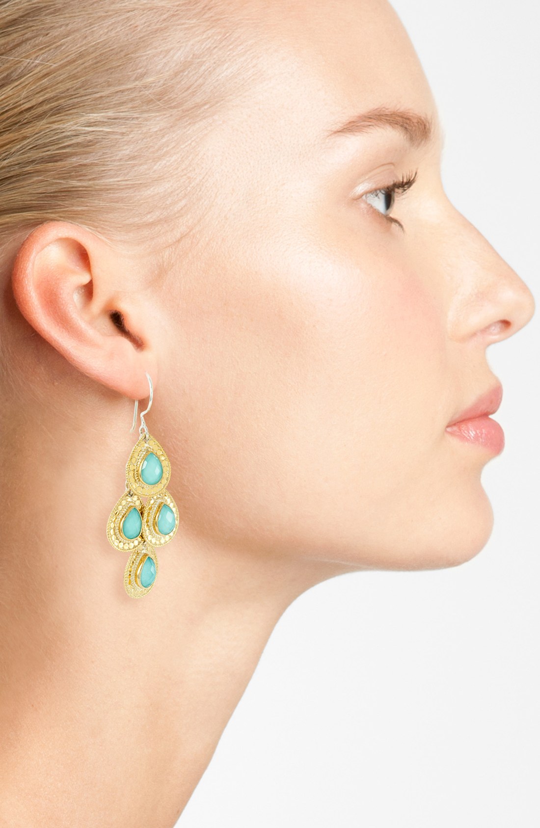 Anna Beck Gili Chandelier Earrings Lyst Double Disc Anna Beck Gili Chandelier Earrings Chandeliers Fabulous Gold
