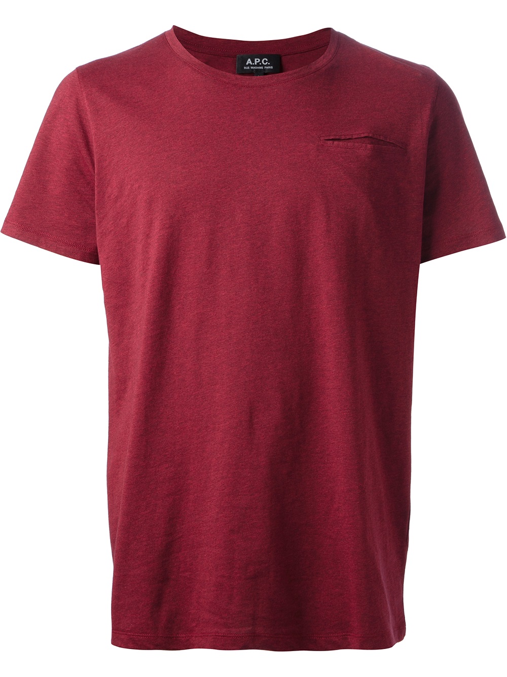 A.p.c. Slit Pocket T-shirt in Red for Men | Lyst