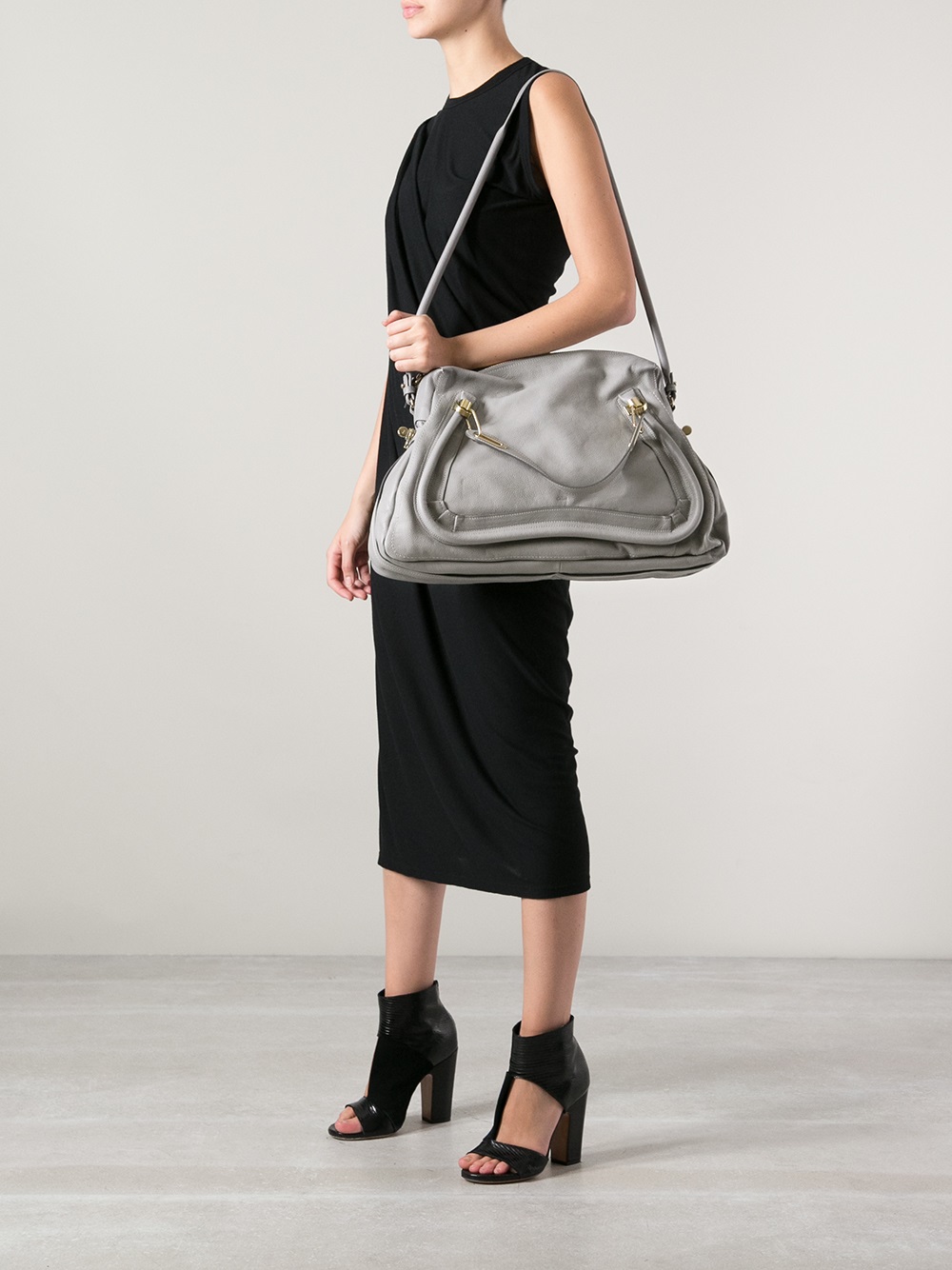 Chloé Paraty Tote Bag in Gray - Lyst