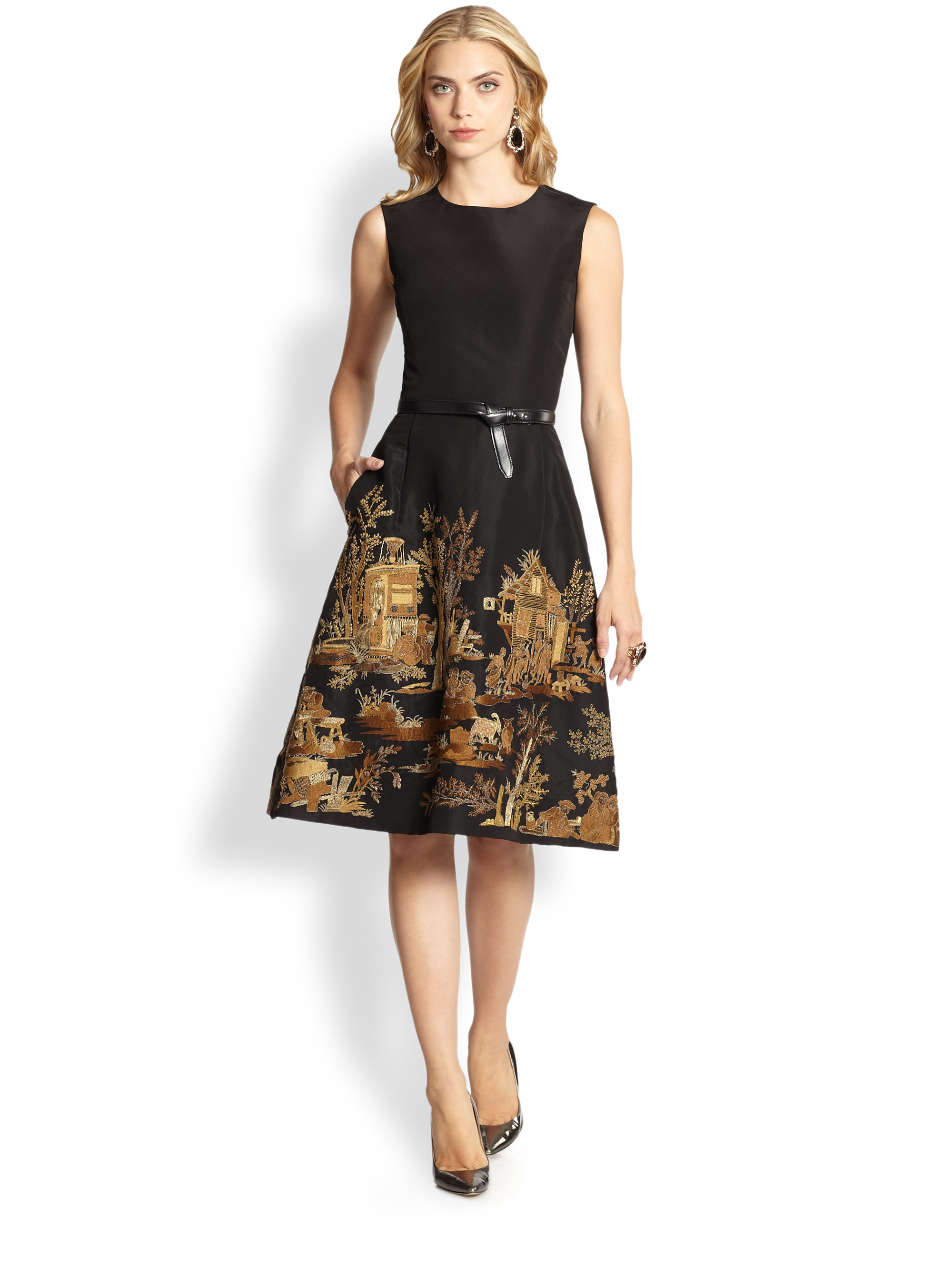 oscar de la renta embroidered
