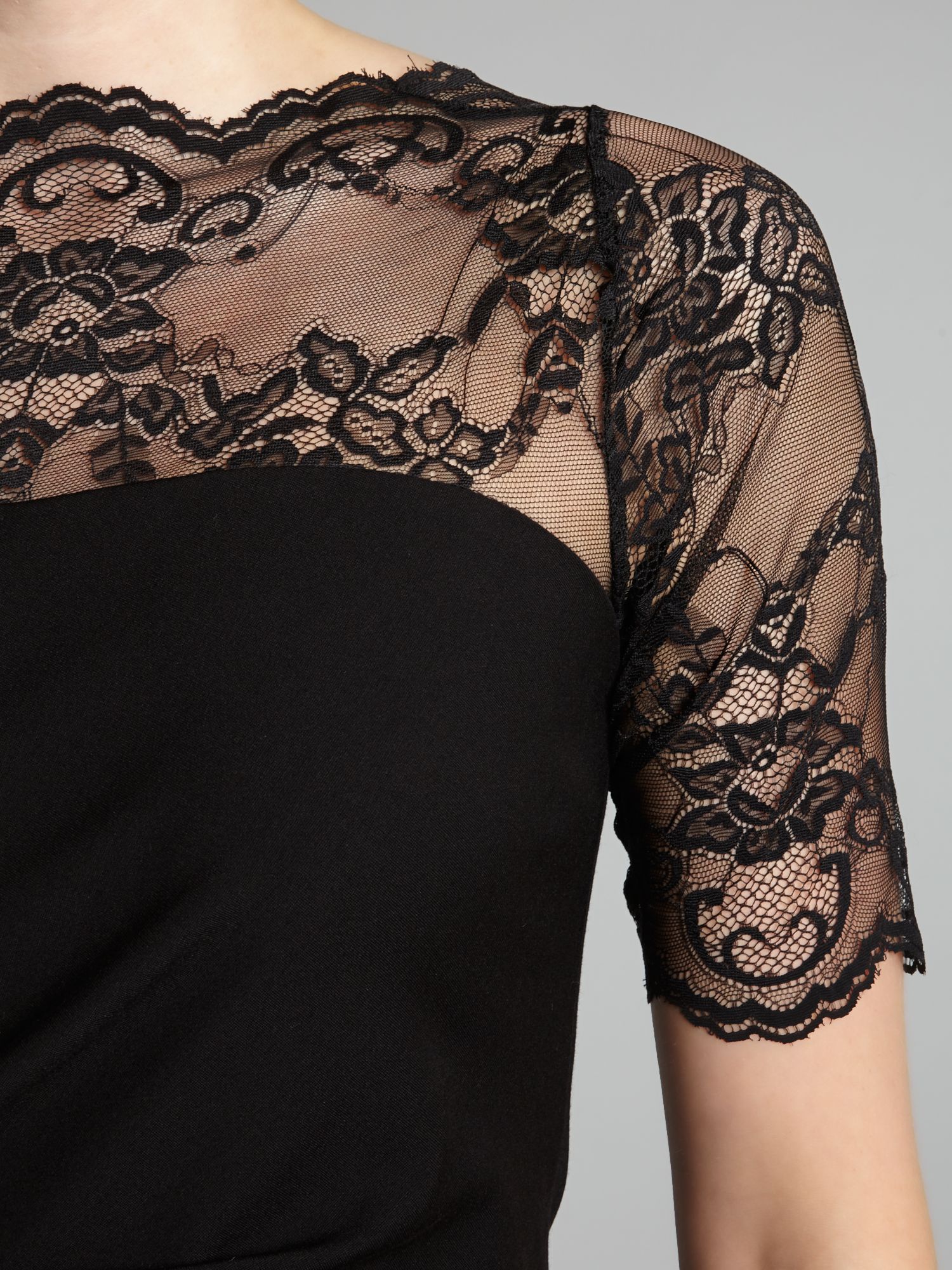 Shubette Long Sleeve Lace Dress in Black | Lyst