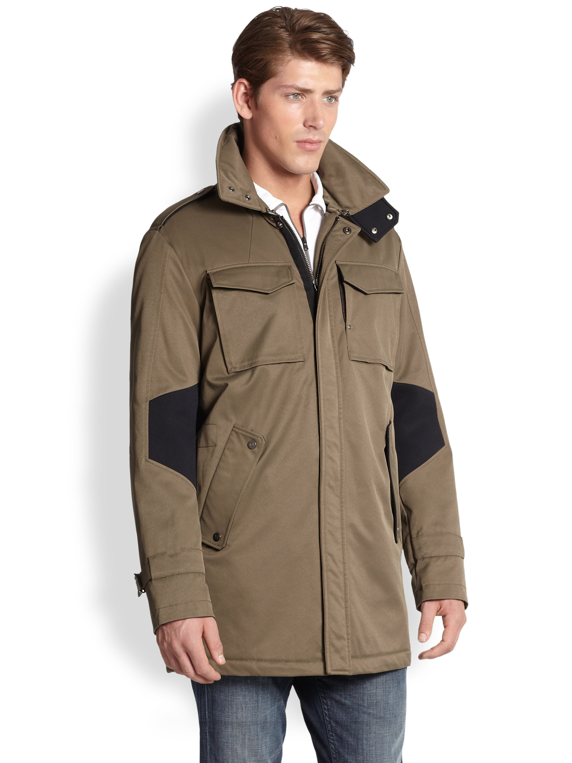 Victorinox Officers Coat in Natural for Men | Lyst