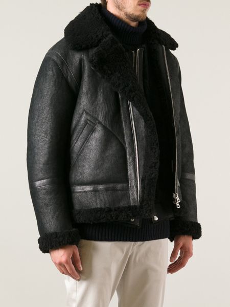 Acne Studios Ian Aviator Jacket in Black for Men | Lyst