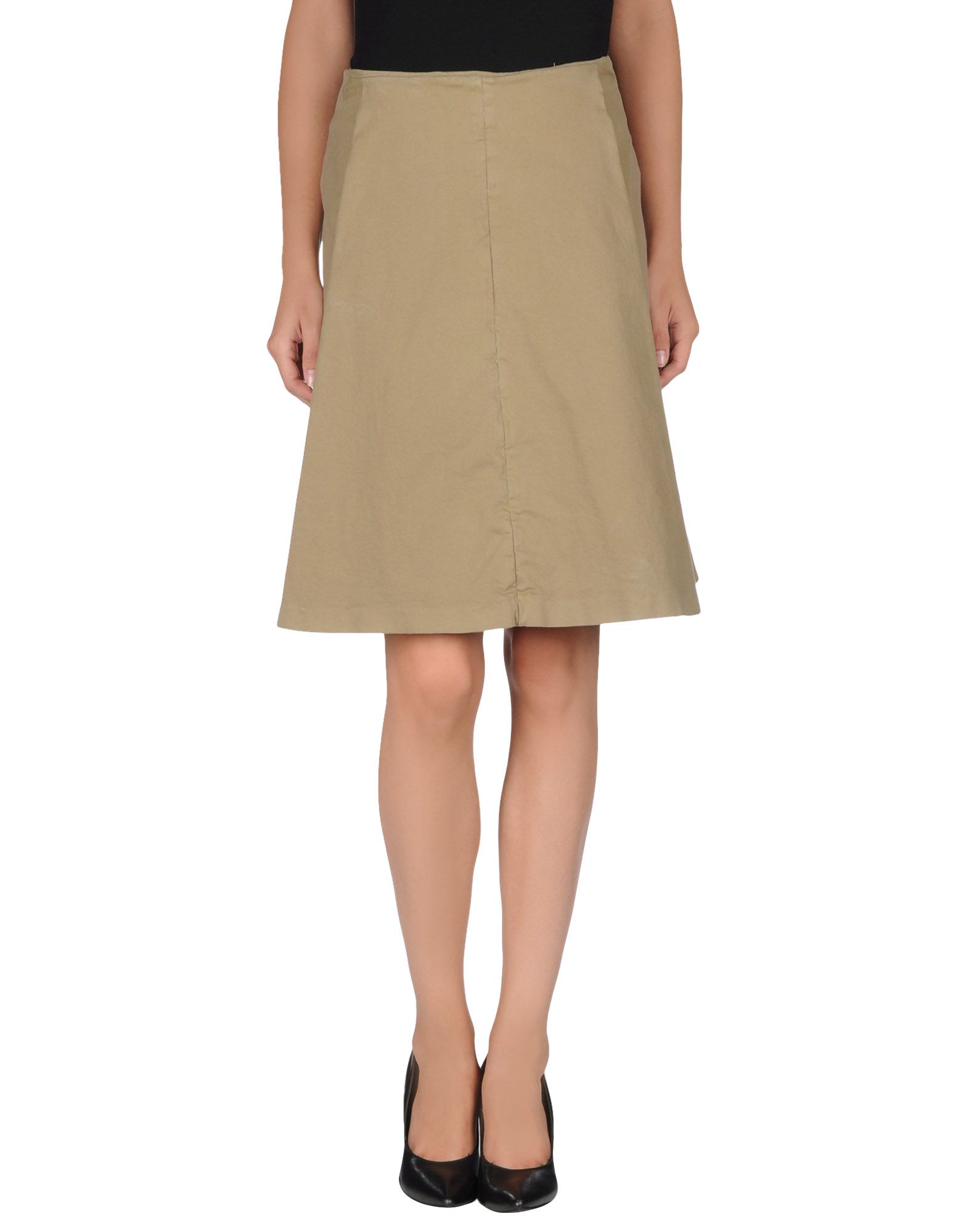 Cacharel Knee Length Skirt in Khaki | Lyst