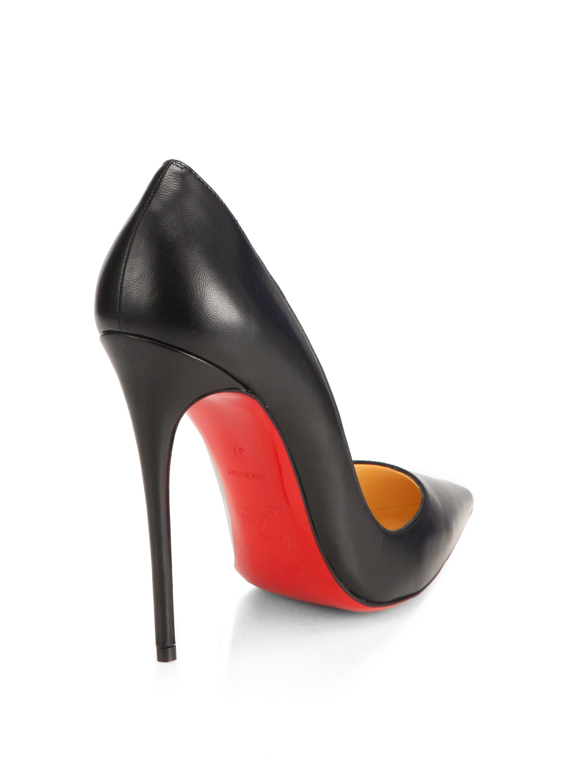 Christian louboutin So Kate Kid Leather Pumps in Black | Lyst  