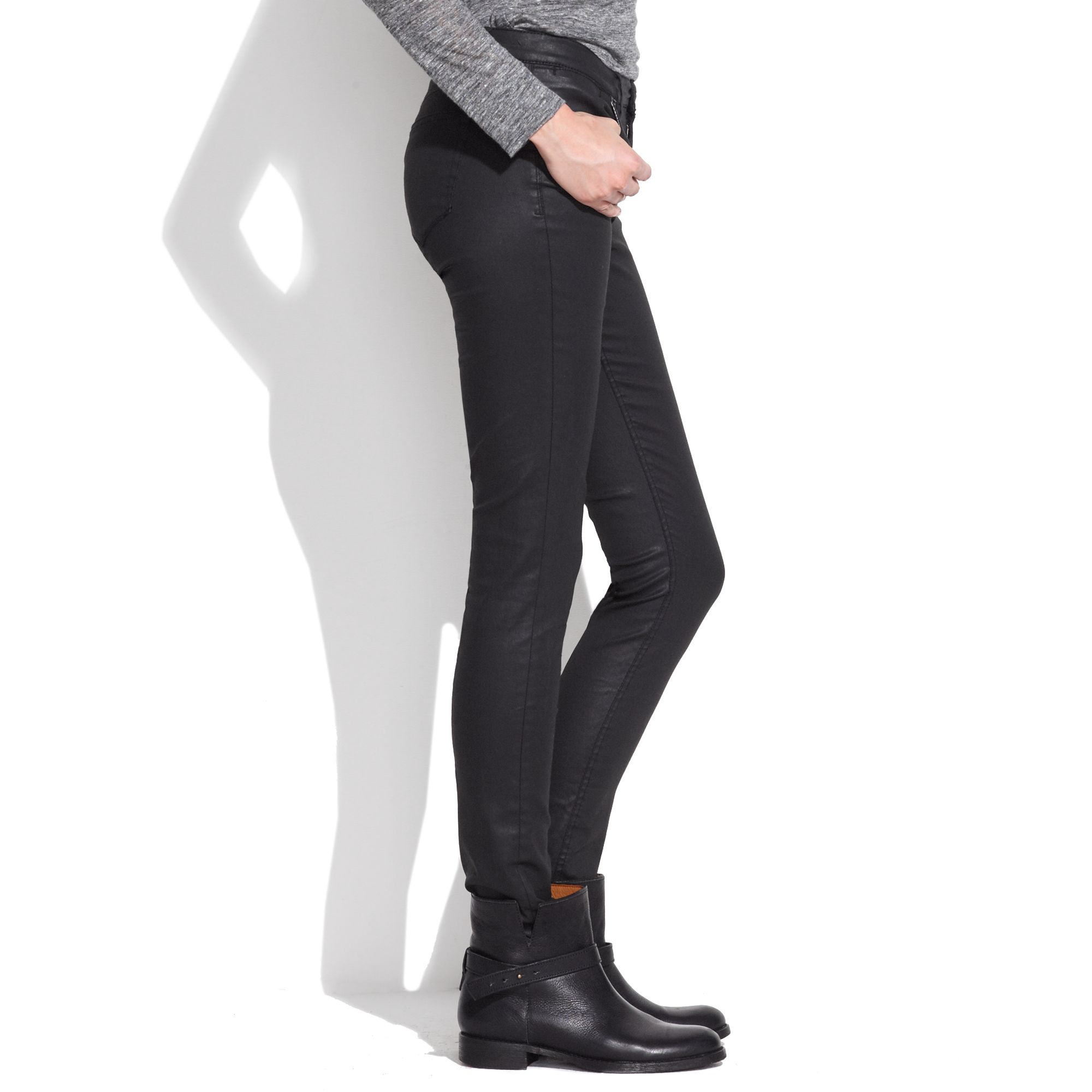 madewell black skinny jeans