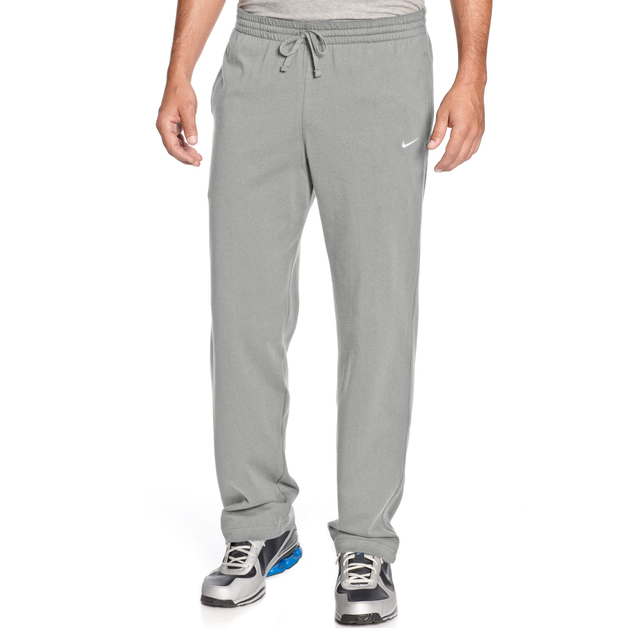 Nike Classic Jersey Active Pants in Gray for Men (dark grey heather ...