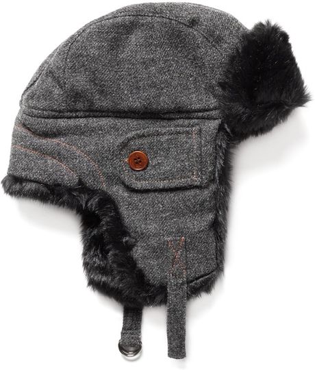 Paul Smith Wool Trapper Hat in Gray for Men (Grey) | Lyst