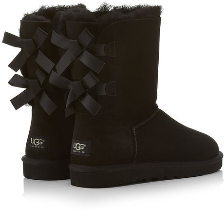 Ugg Bailey Bow Boot in Black | Lyst