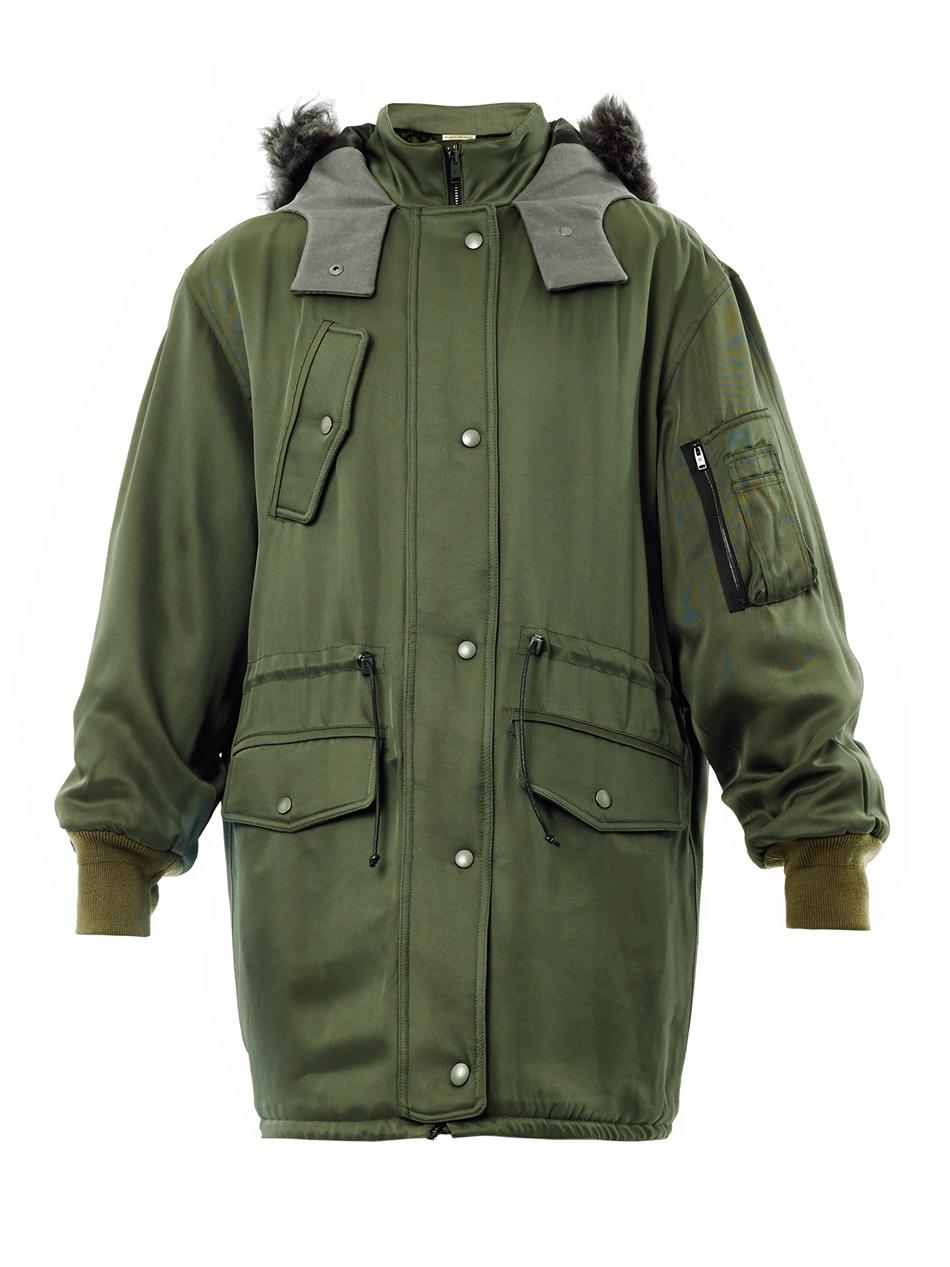 balenciaga parka coat
