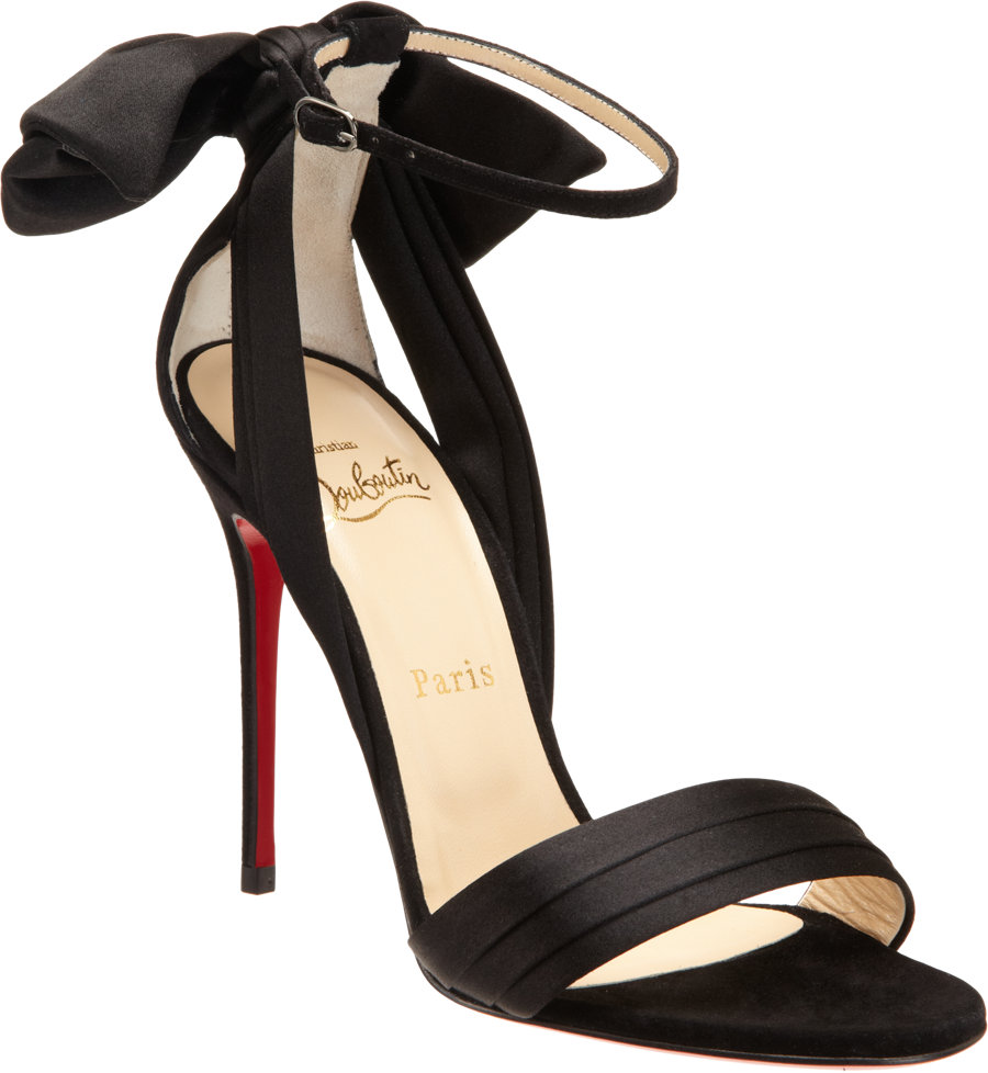 christian louboutin vampanodo 100mm black satin sandals christian louboutin vampanodo 100mm black satin sandals