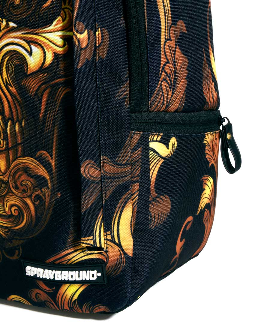 purple skull backpack