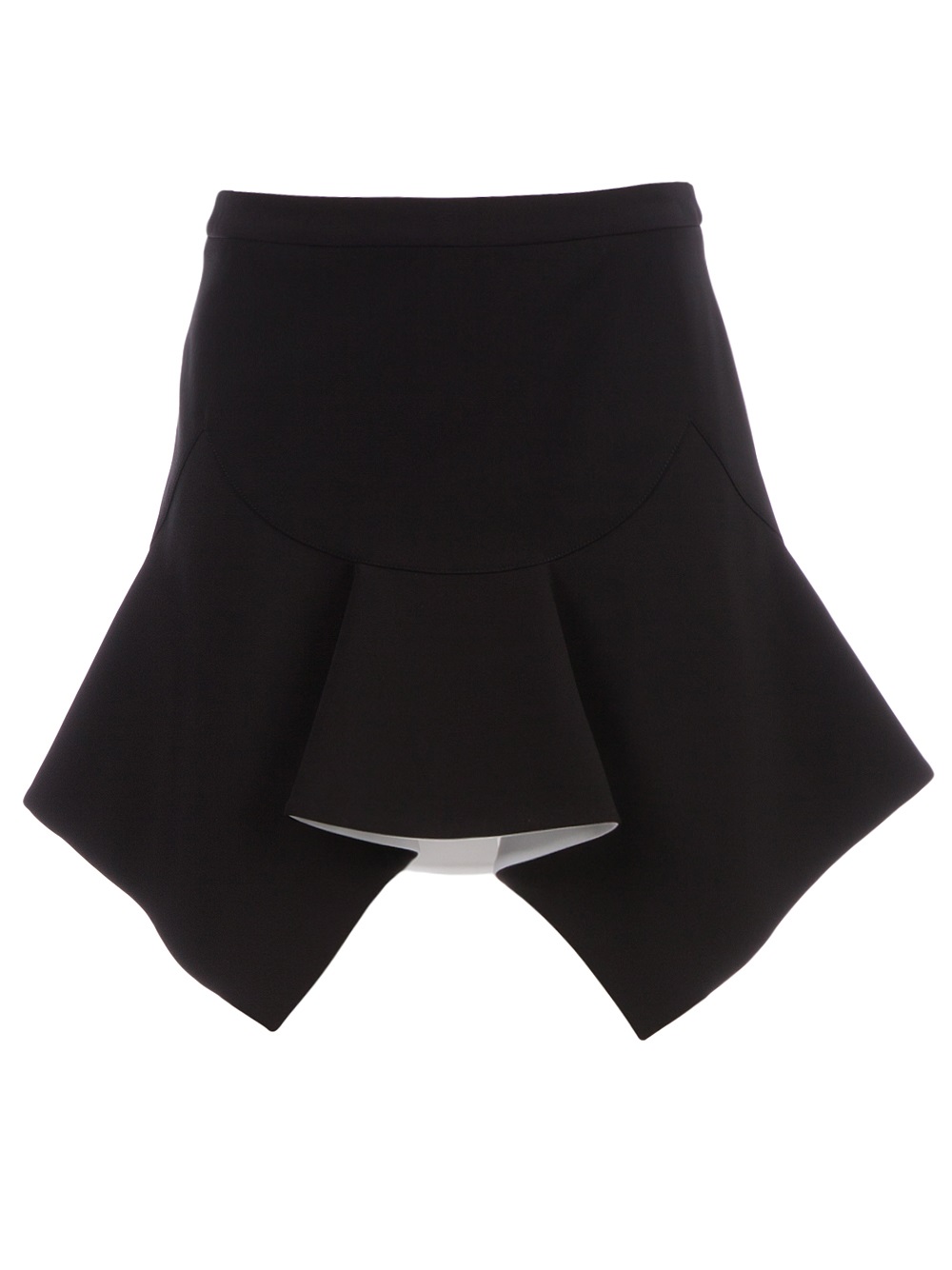 Lyst Givenchy Givenchy Structured Pleat Skirt In Black 1825