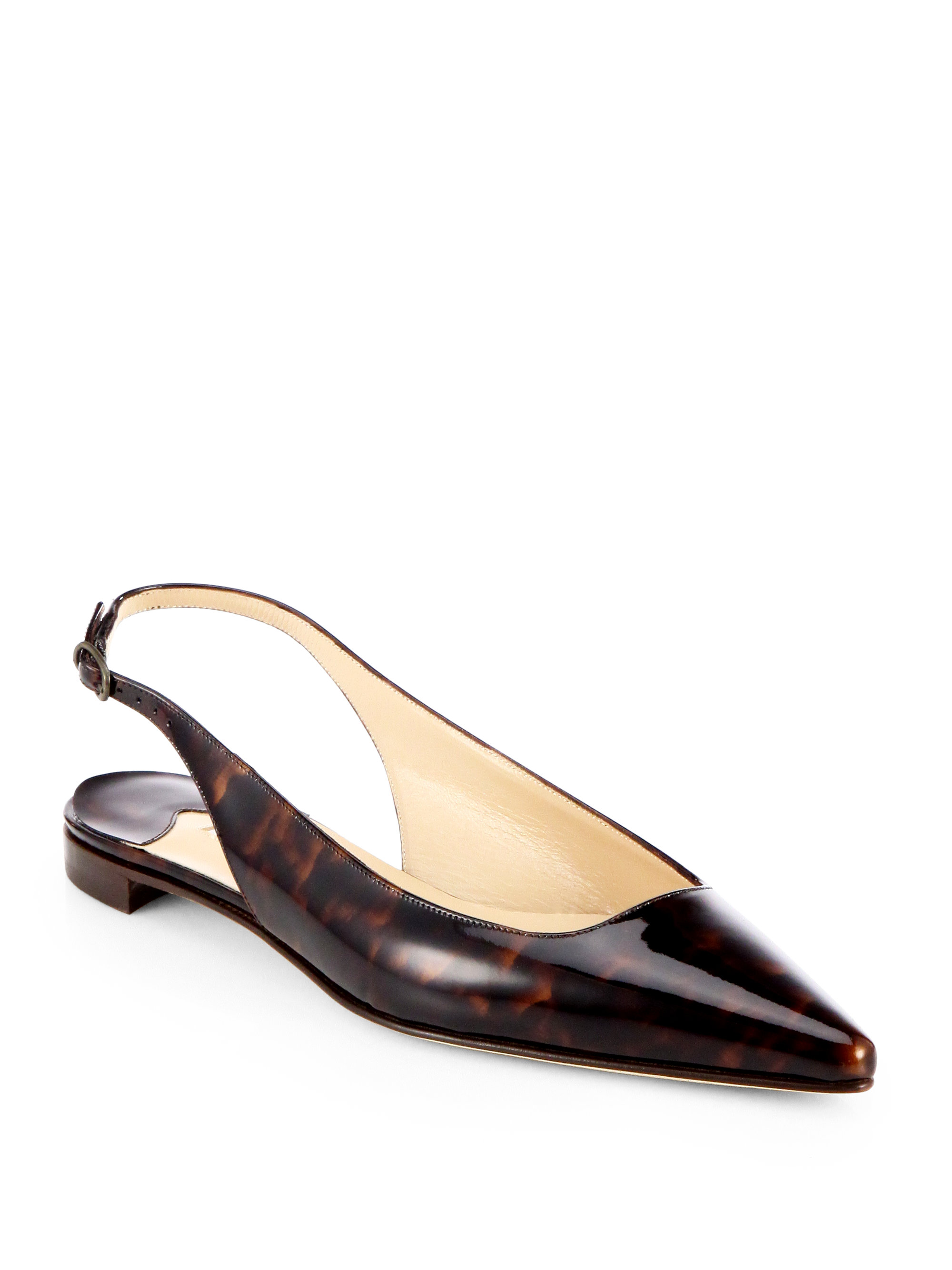manolo blahnik red flats