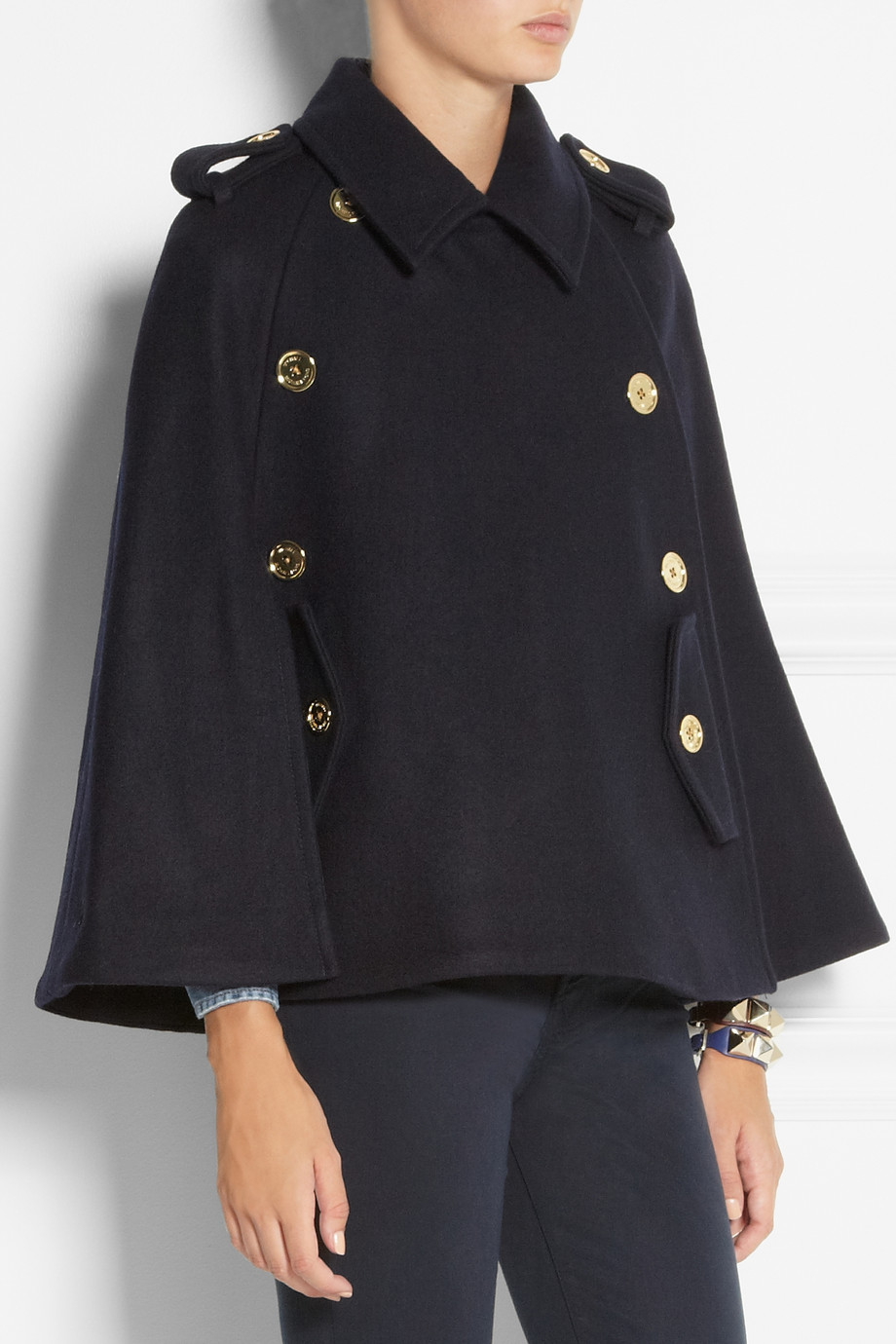 michael kors wool cape
