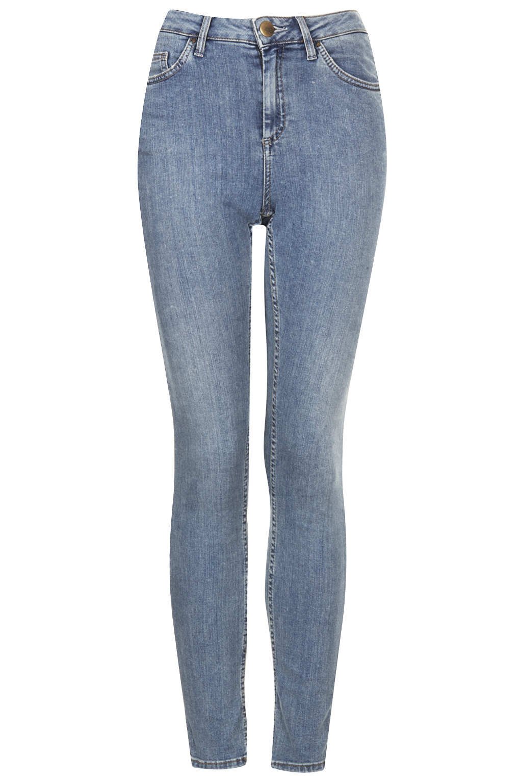 Topshop Moto Light Vintage Jamie High Waisted Jeans in Blue | Lyst