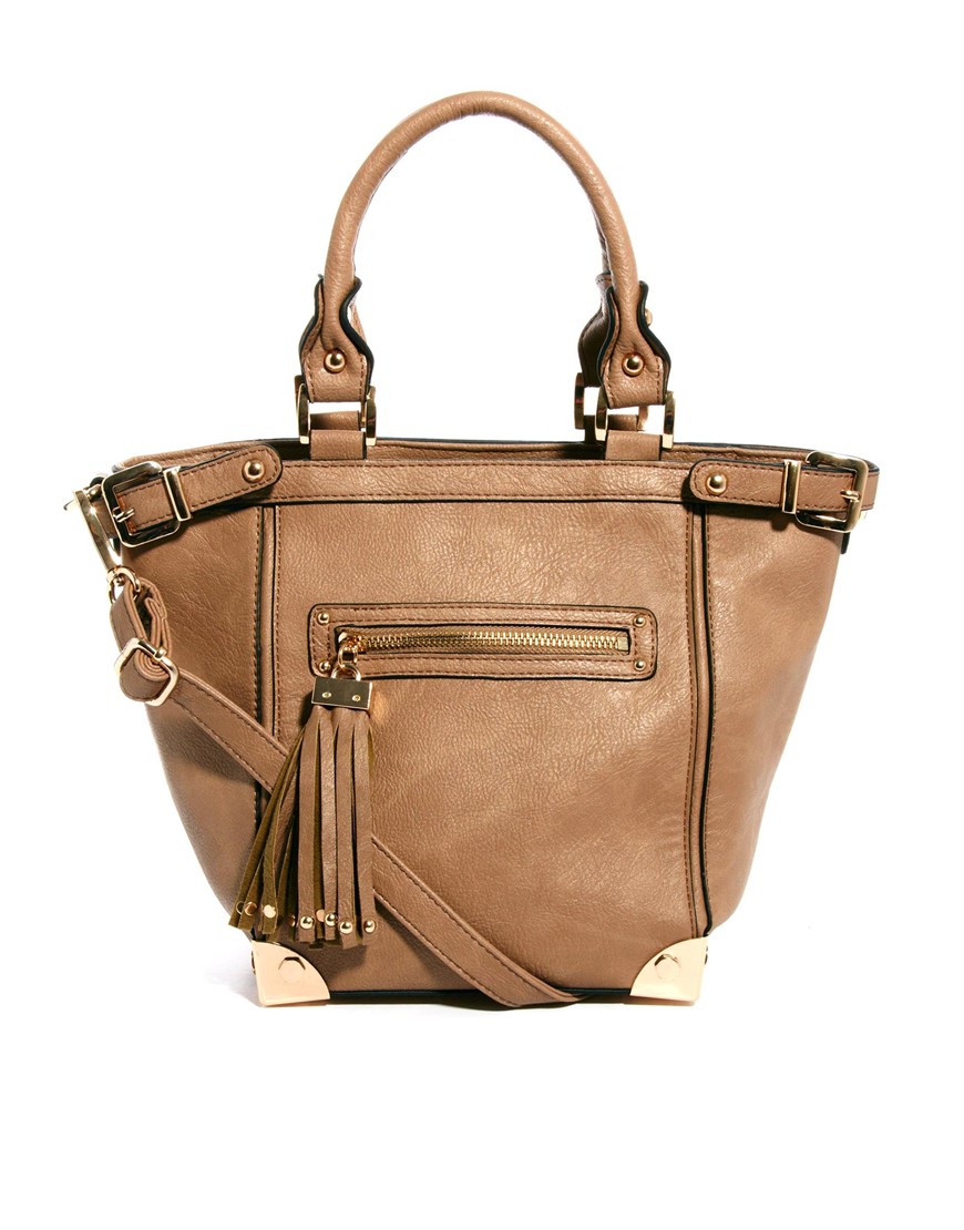 dune brown tote bag