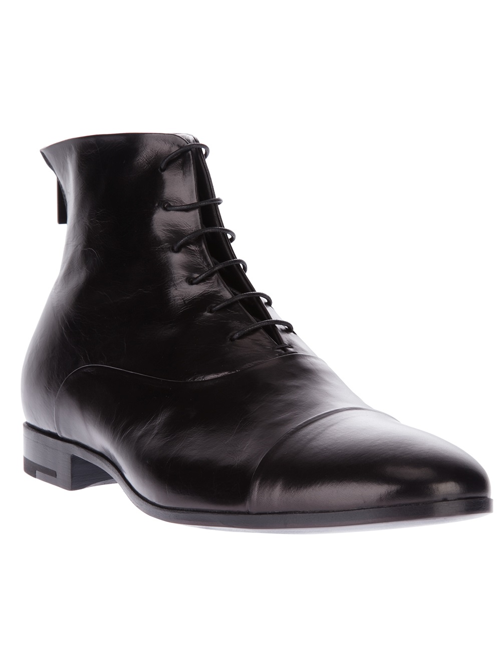 Lyst - Giorgio Armani Ankle Boot in Black for Men
