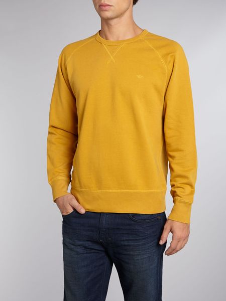 Dockers Crewneck Sweatshirt in Yellow for Men (Mustard) | Lyst