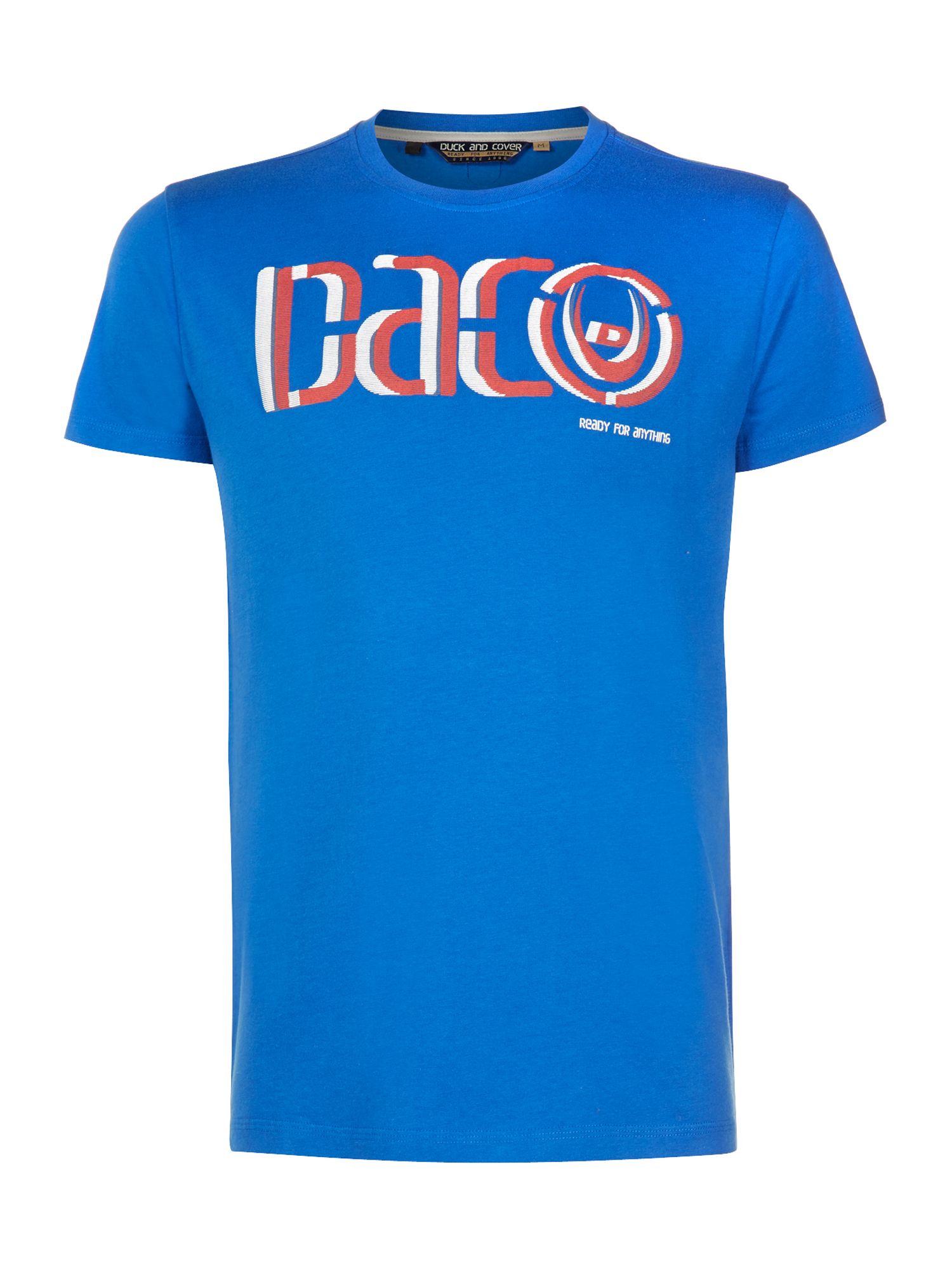 Duck And Cover Printed Dac Logo T Shirt in Blue for Men (Electric Blue ...