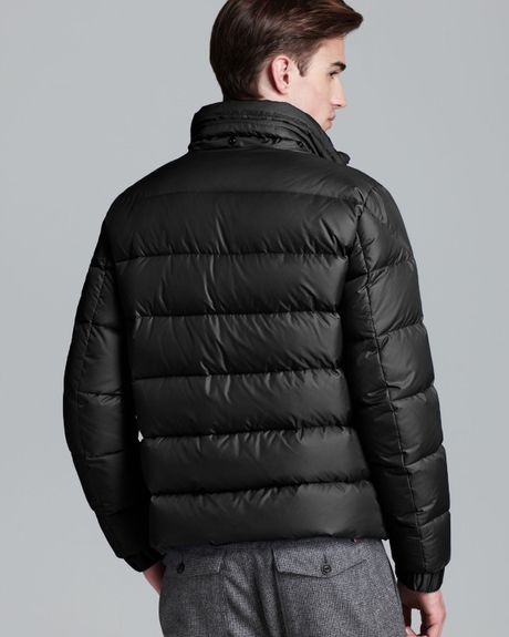 Moncler Himalaya Shinyhood Matte Down Coat in Black for Men | Lyst