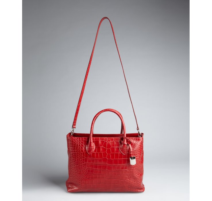 red croc mini bag