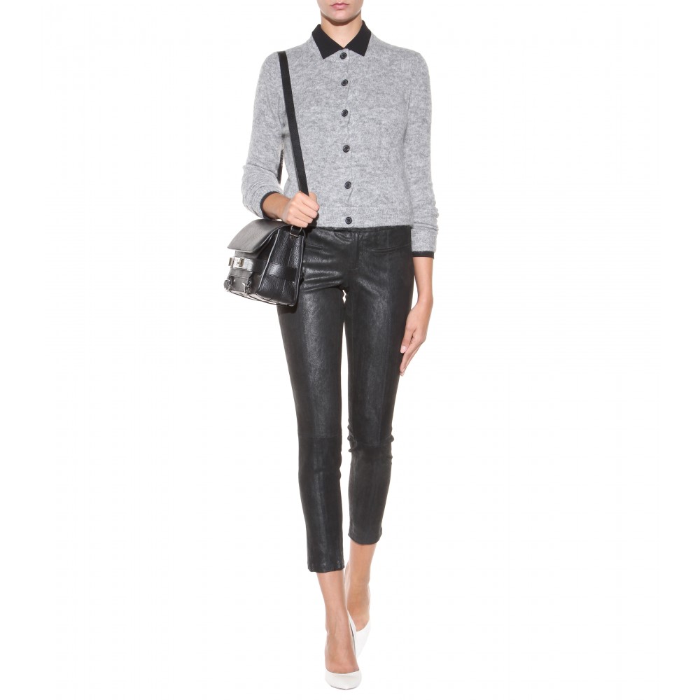 Lyst - Helmut Lang Stretch-Leather Trousers in Black