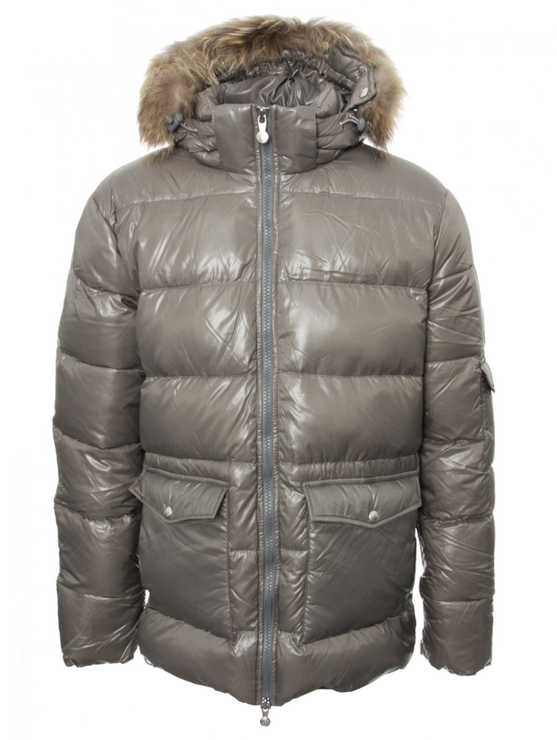 Pyrenex Quilted Authentic Shiny Coat Thunder in Gray for Men | Lyst